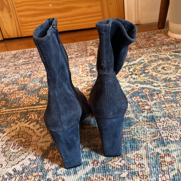 Loeffler Randall Blue Isla Suede Boots/Booties - Picture 5 of 6